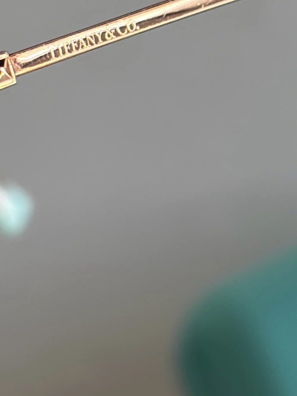 Tiffany & Co. Rose Gold Aviator Sunglasses with Mirrored Lenses